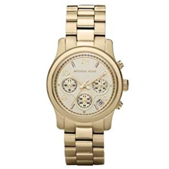 Michael Kors Accessories - Michael Kors Runway Chronograph Gold Watch